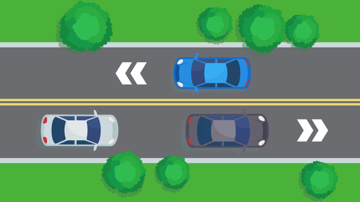 Road Lines Are Different Colors